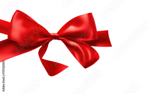 Stylishly Wrap Your Presents with the Charm of a Ribbon on White or PNG Transparent Background.