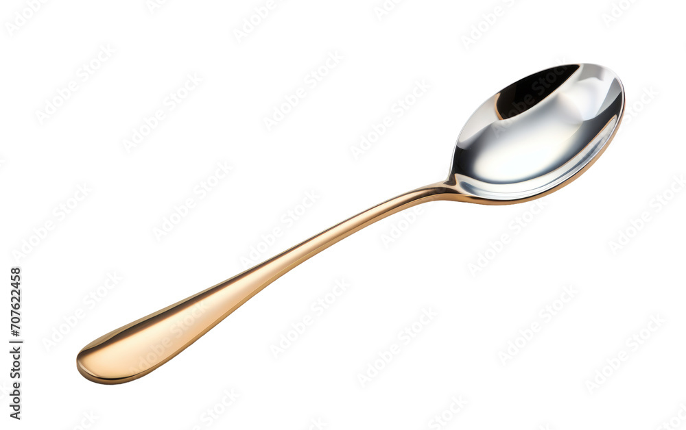 Opulence into Your Cooking Rituals with a Silver Steel Spoon on White or PNG Transparent Background. Opulence into Your Cooking Rituals with a Silver Steel Spoon on White or PNG Transparent Background.