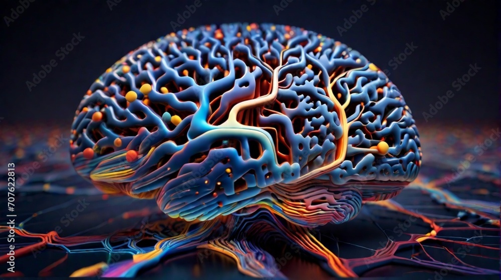 AI generates a neural pattern of brain