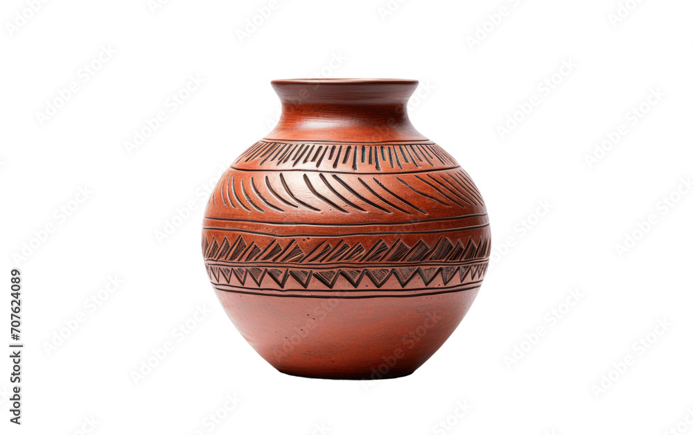 Cook Hearty and Nutrient Rich Meals in a Traditional Clay Pot on White or PNG Transparent Background.