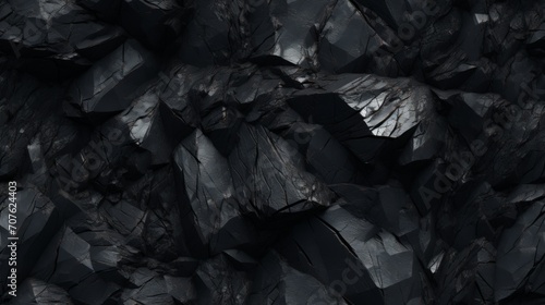 Jagged and rough rock texture with sharp edges. Generative AI