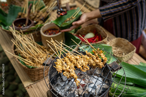 Sate Jamur or Mushroom Satay is a traditional food or snacks from Indonesia