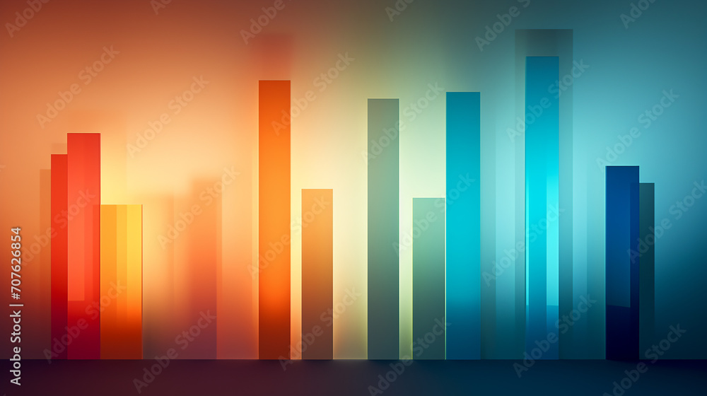 A modern art piece of light tubes in abstract shapes, against a bold, contemporary art gradient A modern art piece of light tubes in abstract shapes, against a bold, contemporary art gradient