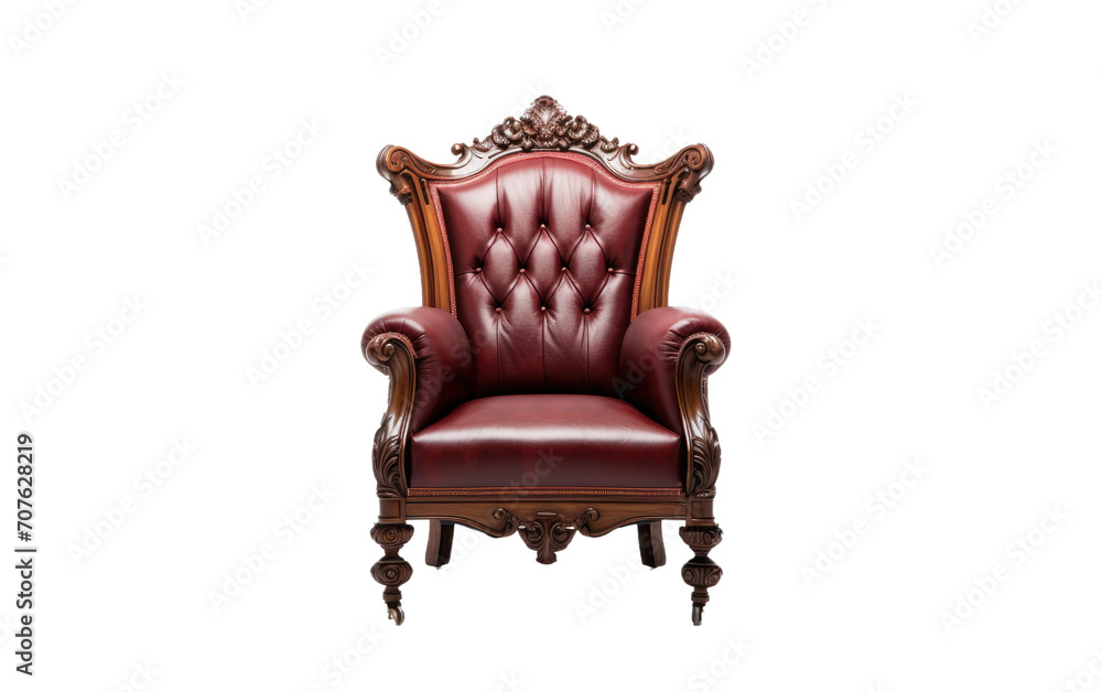 Antique Chair, a Majestic Seating Piece Reflecting the Elegance of Eras Past on White or PNG Transparent Background. Antique Chair, a Majestic Seating Piece Reflecting the Elegance of Eras Past on White or PNG Transparent Background.