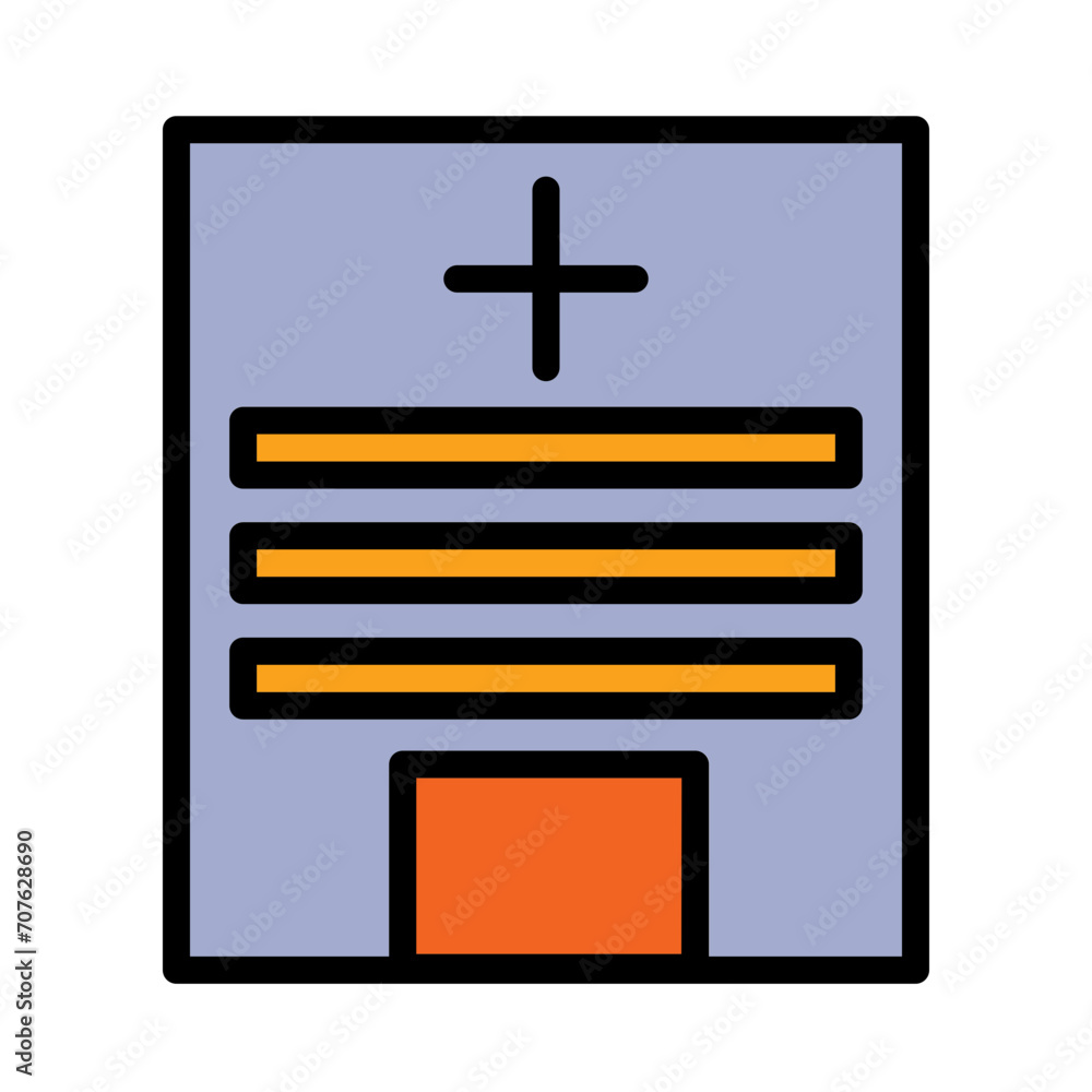 Clinic Health Hospital Filled Outline Icon Clinic Health Hospital Filled Outline Icon