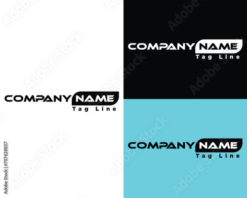 Black White Logo, technical logo, Brand icon