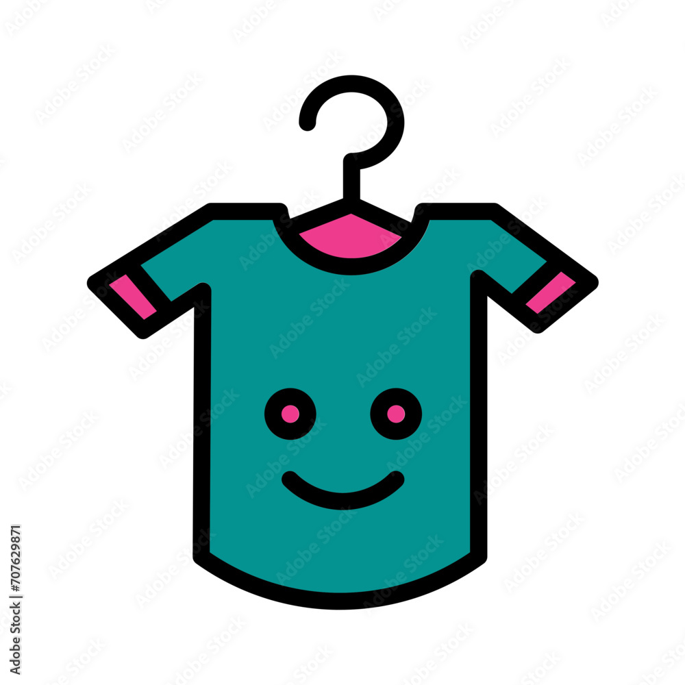 Casual Clothes Shirt Filled Outline Icon Casual Clothes Shirt Filled Outline Icon