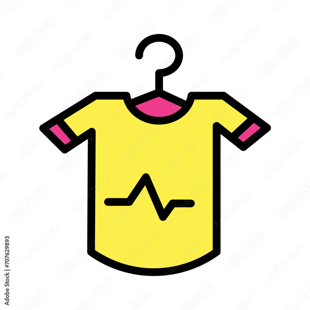 Casual Clothes Shirt Filled Outline Icon Casual Clothes Shirt Filled Outline Icon