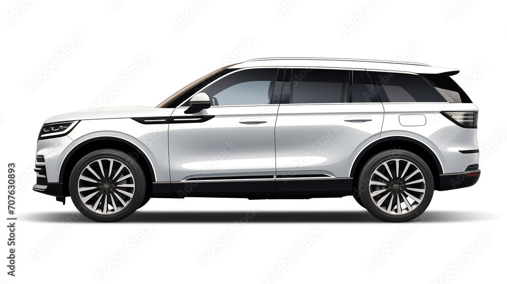 Obraz premium Family SUV isolated on white