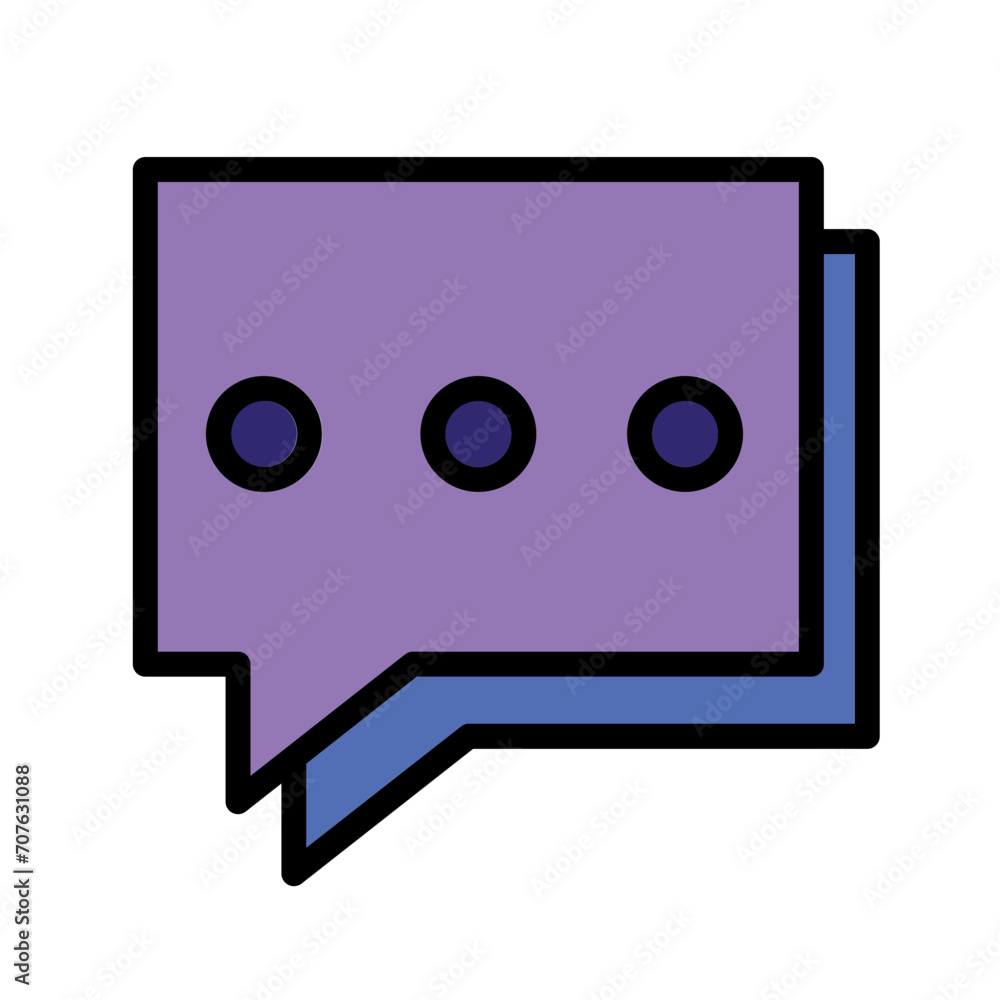 App Bubble Communication Filled Outline Icon App Bubble Communication Filled Outline Icon
