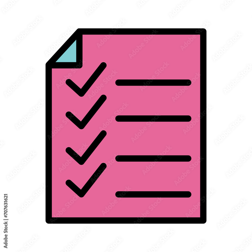 Checklist Communication Essential Filled Outline Icon Checklist Communication Essential Filled Outline Icon