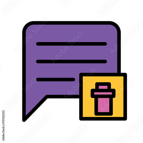 Phone Chat Clear Filled Outline Icon
