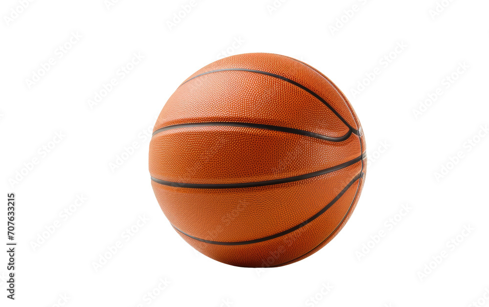 Basketball, the Rhythmic Dance of Points, Assists, and Rebounds in Perfect Harmony on White or PNG Transparent Background.