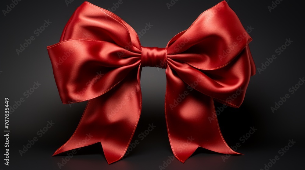 Scarlet Ribbon and Gold Bow in Various Sizes Generative AI Scarlet Ribbon and Gold Bow in Various Sizes Generative AI