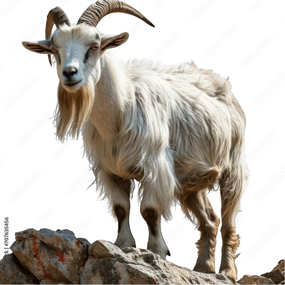 Alpine Goat Isolated on Transparent or White Background, PNG Alpine Goat Isolated on Transparent or White Background, PNG