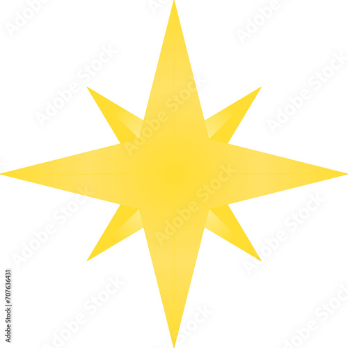 golden star icon photo
