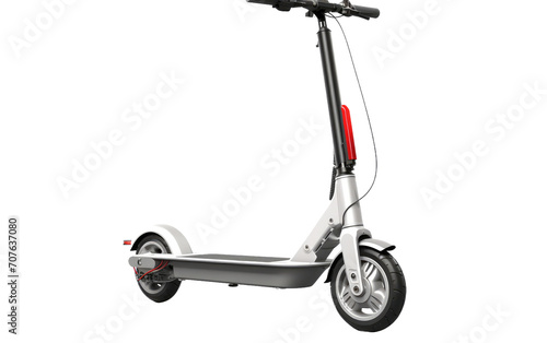 Seamless Mobility with the Contemporary Design of an Electric Scooter on White or PNG Transparent Background.