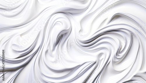 Background of creamy Yogurt waves abstract with a Smooth and Creamy Texture