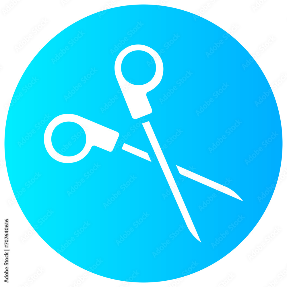scissore round solid icon scissore round solid icon