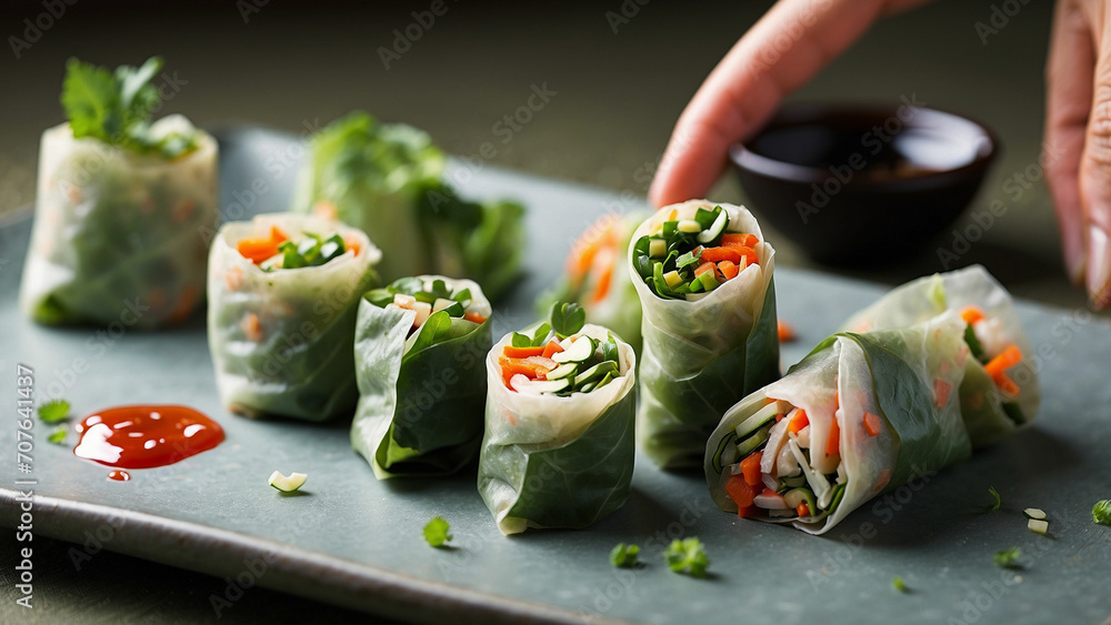 rolling perfect vegetable spring rolls explain the importance of proper rolling techniques, including the right amount of filling and the tightness of the wrap