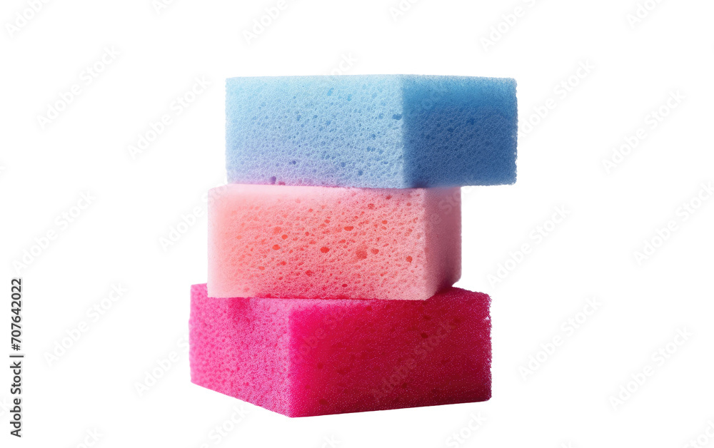 Sponges in Various Shades, Absorbing Spills and Stains in Assorted Hue on White or PNG Transparent Background. Sponges in Various Shades, Absorbing Spills and Stains in Assorted Hue on White or PNG Transparent Background.