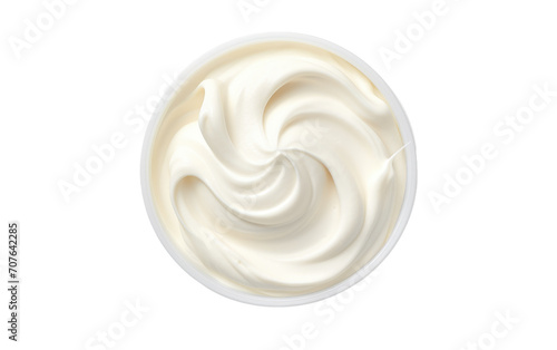 A Cream Offering a Velvety Cloud of Indulgence in Every Bite on White or PNG Transparent Background.