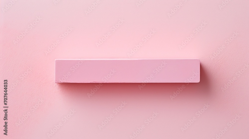 A single eraser centered on a clean white surface Generative AI A single eraser centered on a clean white surface Generative AI