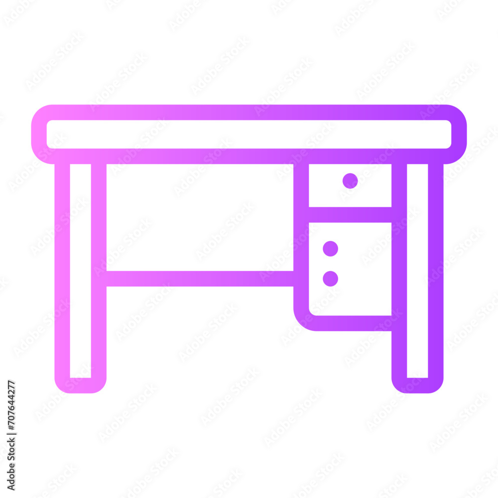 desk gradient icon desk gradient icon