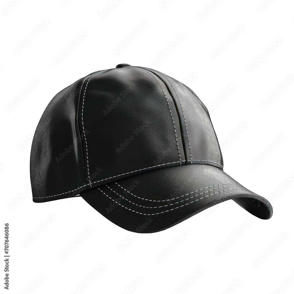 Fototapeta premium Baseball Cap Isolated on Transparent or White Background, PNG