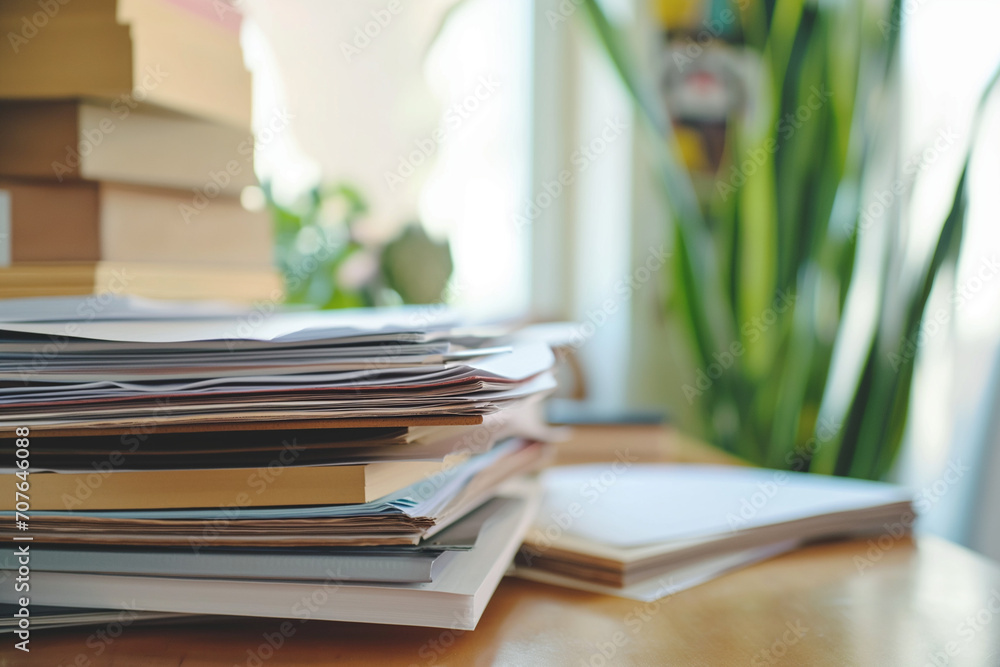 Decluttering home office, organized. Decluttering home office, organized.
