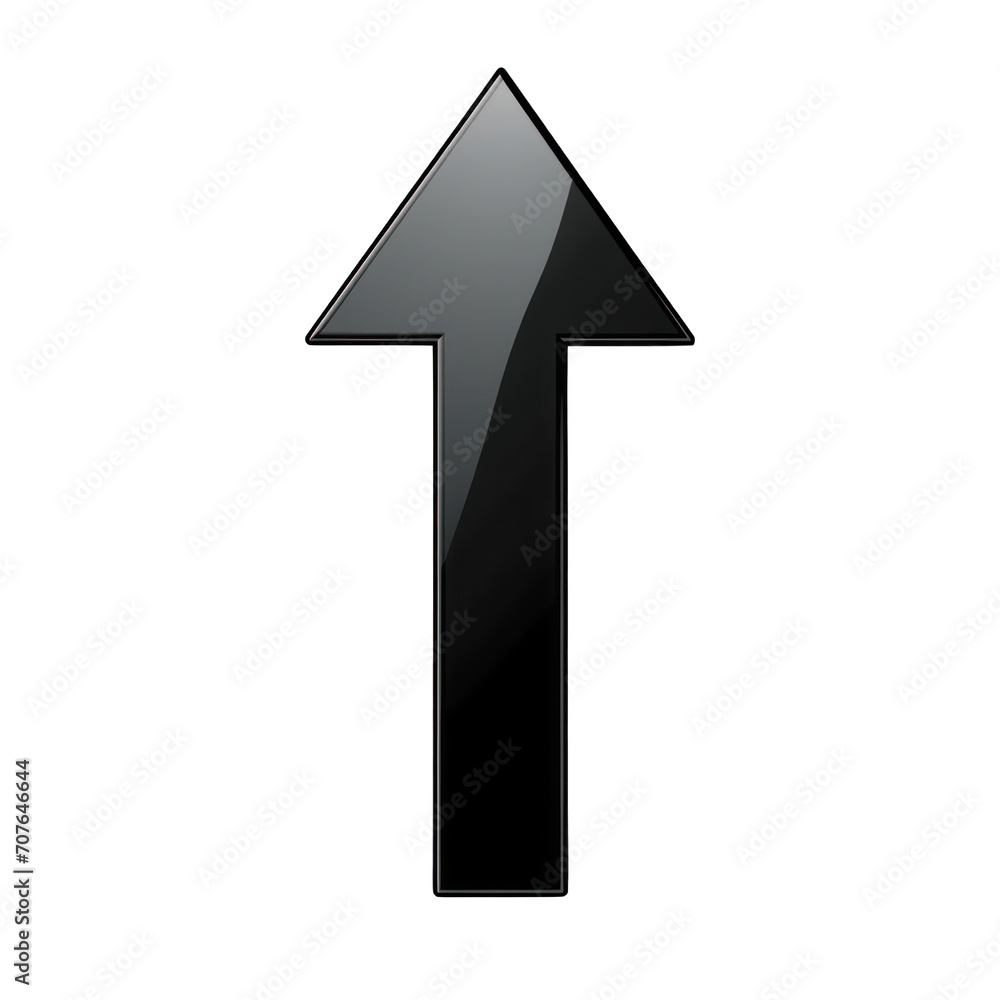 Black Up Arrow Isolated on Transparent or White Background, PNG Black Up Arrow Isolated on Transparent or White Background, PNG