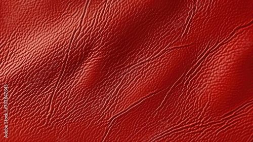 close up red leather texture background photo