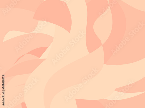 Vector wavy beige-pink background with irregular shapes of different shapes. Design for covers, wallpapers, cards, banners, backdrops