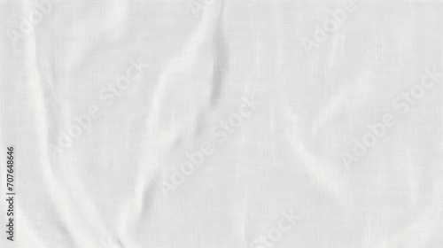 texture white linen on a plain white background, Natural linen fabric texture texture background. 