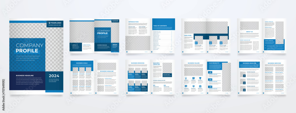 set of minimalist business brochure template with simple style and modern layout set of minimalist business brochure template with simple style and modern layout