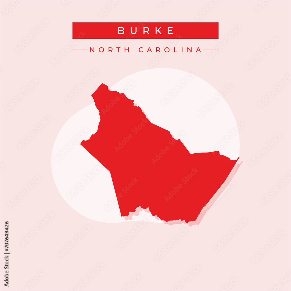 Vector illustration vector of Burke map North Carolina Vector illustration vector of Burke map North Carolina