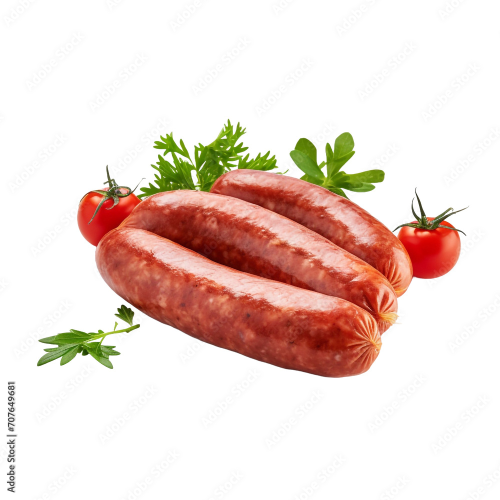 Italian Sausage isolated on transparent background