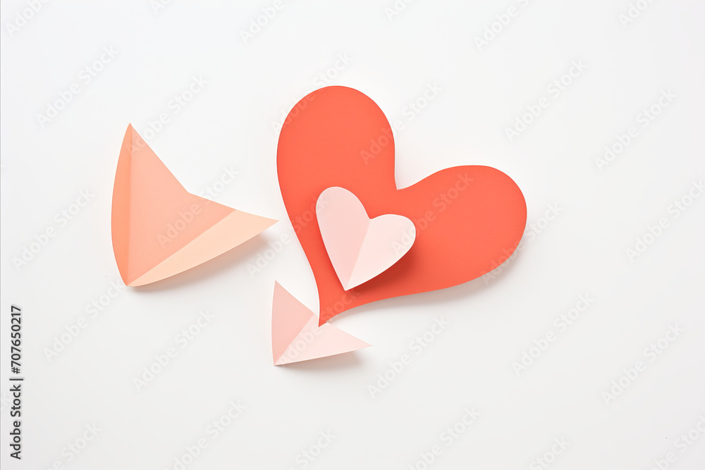 heart on a white background heart on a white background