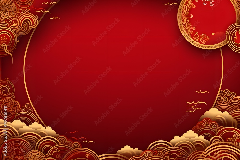 Chinese New Year Circular Cloud Gateway Chinese New Year Circular Cloud Gateway