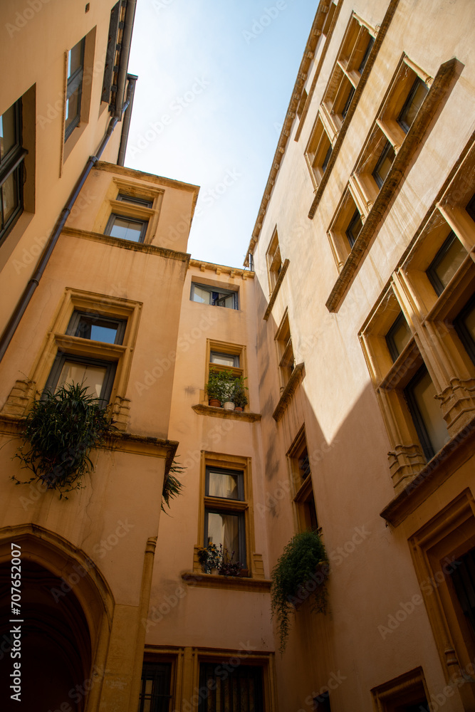 lyon Traboules  type of secret covered passageways interior courtyard shortcuts in France
