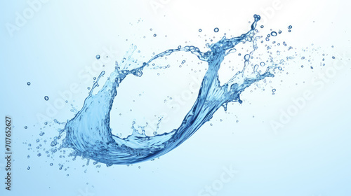 water splash isolated on white background splashes a clean water on white 