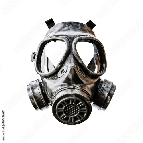 Isolate gas mask up close isolated on transparent background © Tohamina