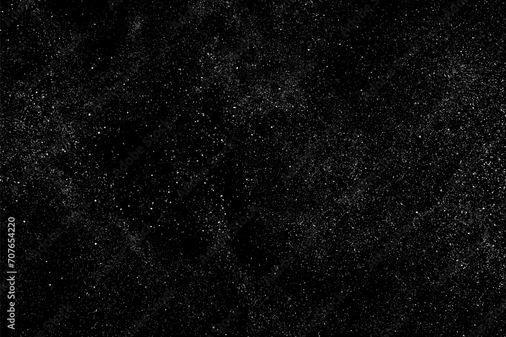 Distressed white grainy texture. Abstract dust overlay. Grain noise. White explosion on black background. Splash realistic effect. Vector illustration.	
