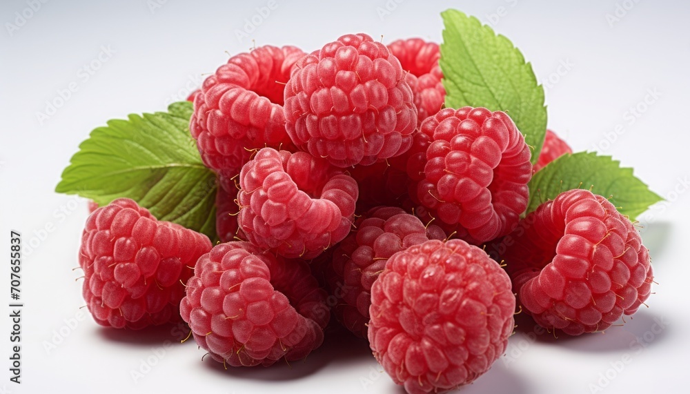 a raspberry , elevation side view , a raspberry , elevation side view ,