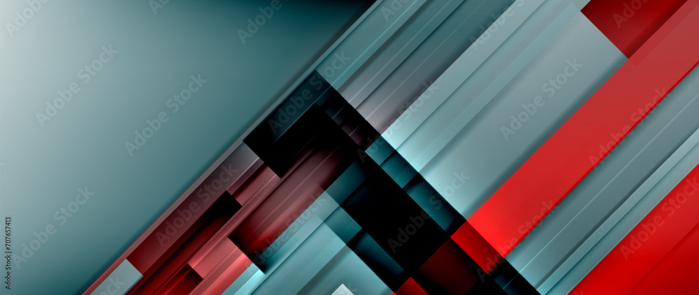 Fototapeta premium Lines dynamic geometric background. Vector illustration For Wallpaper, Banner, Background, Card, Book Illustration, landing page