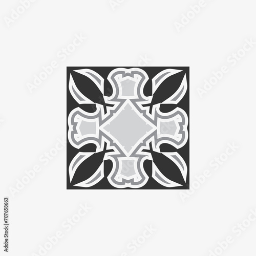 Tiles black colour ceramics interior design