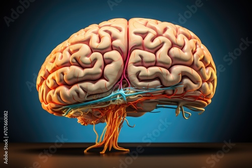 Brain Illustration depicts the intersection of psychology  cognitive psychology  neuropsychology  and psychobiology. Explore cognitive functions and emotional intelligence neural neuro psychology