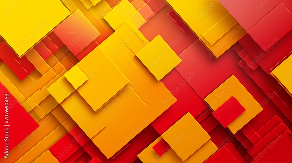 Red & yellow box rectangle background vector presentation design. PowerPoint and business background. 