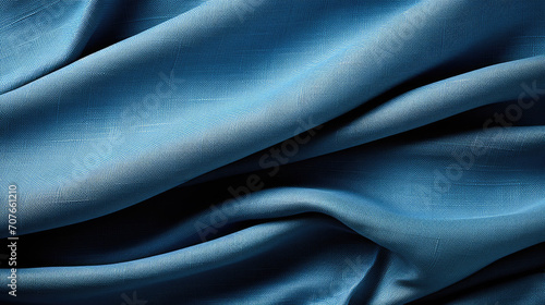 Luxurious Sky Blue Fabric with Fine Sheen and Texture