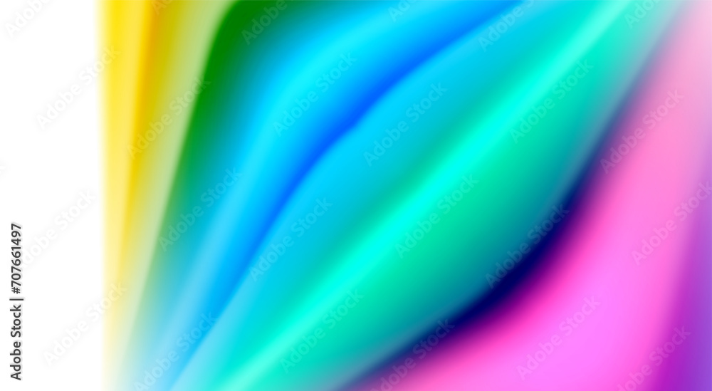 Fototapeta premium Color mixing liquid rainbow shape background